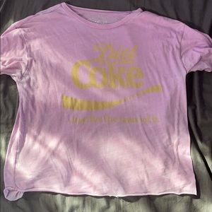 Diet coke cropped tee